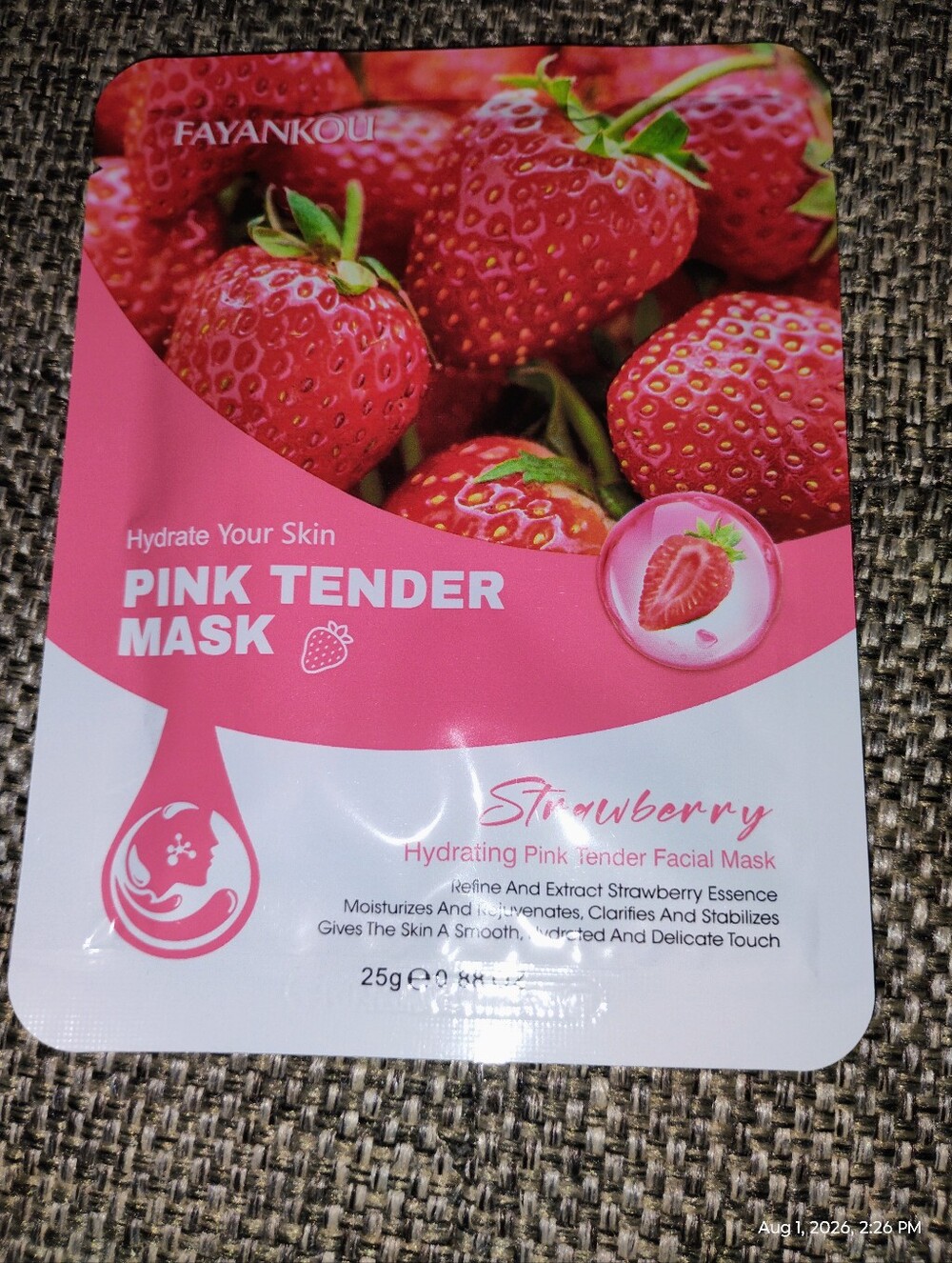 Pink Tender Hydrating Facial Mask